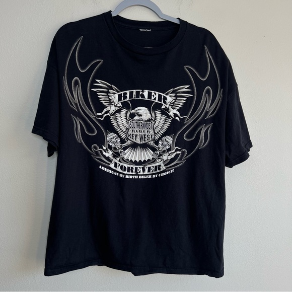 Biker Eagle Key West Graphic T Shirt - Picture 4 of 4